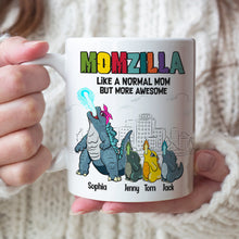 Load image into Gallery viewer, Momzilla Personalized Mug - More Awesome Than Ever! Coffee Mug PopCulturePrints