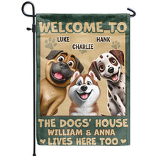 Load image into Gallery viewer, Welcome To The Dog House - Personalized 3D Effect Flag Flag PopCulturePrints