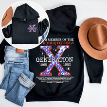 Load image into Gallery viewer, Generation X Statement Hoodie - Proud Gen X Member Shirts PopCulturePrints