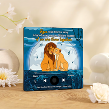 Load image into Gallery viewer, Personalized Lion Couple Magnet for Cartoon & Music Lovers - Valentine's Day Gifts Fridge Magnet PopCulturePrints