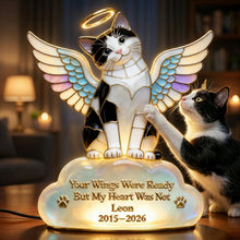 Load image into Gallery viewer, Your Wings Were Ready, But My Heart Was Not - Custom Pet Angel Memorial Light Box Light Box PopCulturePrints