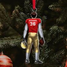 Load image into Gallery viewer, Custom Football Player Acrylic Ornament Ornament PopCulturePrints