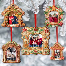 Load image into Gallery viewer, Personalized Family Christmas Ornament - Custom Photo Gift Ornament PopCulturePrints