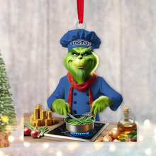 Load image into Gallery viewer, Chef-Themed Personalized Acrylic Ornament Ornament PopCulturePrints