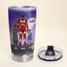 Load image into Gallery viewer, Super Dad Personalized Tumbler - Custom Gift for Father's Day Tumbler Cup PopCulturePrints