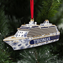 Load image into Gallery viewer, Sail Away with Personalized Charm - Road Trip Cruising Ornament - Custom Gifts for Cruising Lovers Ornament PopCulturePrints