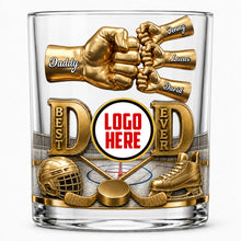 Load image into Gallery viewer, The Best Dad Ever Whiskey Glass - Personalized Gift for Father's Day Glass PopCulturePrints