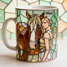 Load image into Gallery viewer, "Horses Bring Us Together - Customizable Coffee Mug for Horse Lovers" Coffee Mug PopCulturePrints