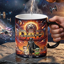 Load image into Gallery viewer, “Every Dad is a Star!” - Dad's Mischievous Mini Versions Magic Mug - Personalized Gift for Dads, Grandpas, and Any Father Figure Coffee Mug PopCulturePrints