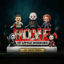 Load image into Gallery viewer, Home of Little Horrors - Personalized Horror Acrylic Plaque for Family Gifts Shaped Plaques PopCulturePrints