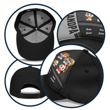 Load image into Gallery viewer, Best Dad Cap - Personalized Classic Cap with Cute Kids Design Classic Cap PopCulturePrints