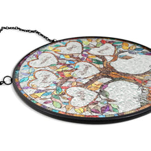Load image into Gallery viewer, Mom’s Family Tree of Love - Custom Stained Glass Window Suncatcher Suncatcher Ornament PopCulturePrints
