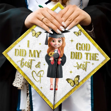 Load image into Gallery viewer, I Did My Best - Personalized Graduation Cap Topper for the Ultimate Graduate Graduation Cap Topper PopCulturePrints