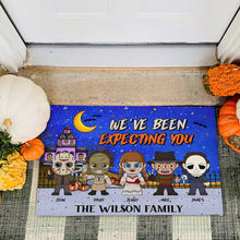 Load image into Gallery viewer, Personalized Spooky Family Halloween Doormat Doormat PopCulturePrints