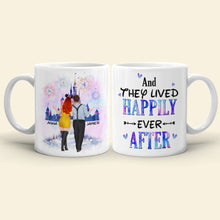 Load image into Gallery viewer, Personalized Happily Ever After Couple Mug - Custom Valentine's Day Gifts Coffee Mug PopCulturePrints