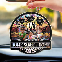 Load image into Gallery viewer, Home Sweet Home Family - Personalized Acrylic Car Hanger Acrylic Car Hanger PopCulturePrints