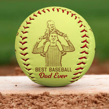 Load image into Gallery viewer, I Caught The Best Dad - Personalized Baseball/Softball Art Baseball, Softball PopCulturePrints