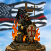 Load image into Gallery viewer, A Child of God - Personalized Knight Templar Acrylic Plaque for Firefighters Shaped Plaques PopCulturePrints