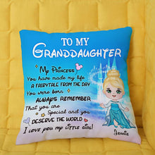 Load image into Gallery viewer, Personalized Princess Pillow for Granddaughter - Magical Gift Pillow PopCulturePrints
