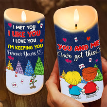 Load image into Gallery viewer, Personalized LED Candle for Couples - Unique Romantic Valentine's Day Gifts Led Candle PopCulturePrints