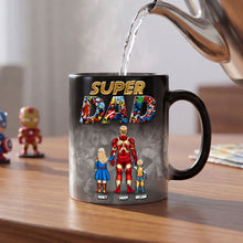 Load image into Gallery viewer, “Super Dad” - Personalized Magic Ceramic Coffee Mug Gift for Dad, Grandpa, or Father Figures Coffee Mug PopCulturePrints