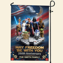 Load image into Gallery viewer, 250th Anniversary Garden Flag - Personalized Gifts For Patriotics Garden Flag 01TYQN110626 Garden Flag PopCulturePrints
