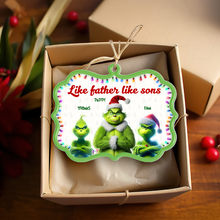 Load image into Gallery viewer, Personalized Grinch Family Christmas Ornament for Mom Ornament PopCulturePrints