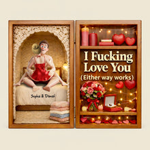 Load image into Gallery viewer, "I Fucking Love You" - Sassy Couple Acrylic Plaque - Personalized Gifts for Couples Shaped Plaques PopCulturePrints