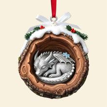 Load image into Gallery viewer, “A Magical Touch for Your Tree!” - Baby Dragon Acrylic Ornament - Personalized Gifts for Anyone Who Loves Fantasy Ornament PopCulturePrints