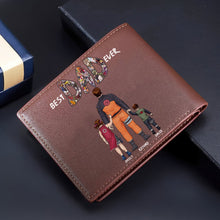 Load image into Gallery viewer, Customizable Best Dad Ever PU Leather Wallet Leather Wallet PopCulturePrints