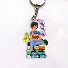 Load image into Gallery viewer, Personalized Book Lover Keychain - Customizable Gift Keychains PopCulturePrints