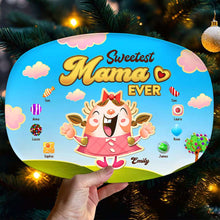 Load image into Gallery viewer, Sweetest Mama Ever - Personalized Family Candy Plate Resin Plate PopCulturePrints