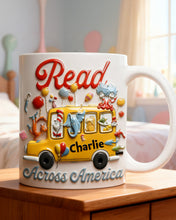 Load image into Gallery viewer, Read Across America Coffee Mug - Personalized Gifts for Book Lovers Coffee Mug PopCulturePrints