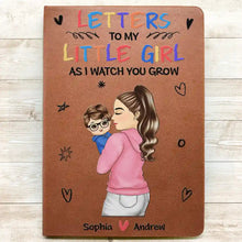 Load image into Gallery viewer, Letters To My Little Girl - Personalized Leather Journal for Moms & Grandmas Leather Journal PopCulturePrints