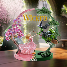 Load image into Gallery viewer, “Embrace the Magic of Friendship” - Musical Acrylic Plaque, Personalized Gift for Fans of Wicked Shaped Plaques PopCulturePrints