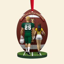 Load image into Gallery viewer, I'll Always Be Your Biggest Fan - American Football Couple Personalized Christmas Ornament Ornament PopCulturePrints