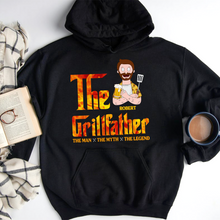 Load image into Gallery viewer, The GrillFather - Personalized Gift Shirt for Dads Shirts PopCulturePrints