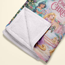 Load image into Gallery viewer, “Once Upon A Christmas” - Personalized Blanket for Fantasy Lovers - Perfect Gift for Kids and Fans of Magical Stories Blanket PopCulturePrints