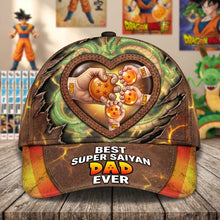 Load image into Gallery viewer, "Best Super Saiyan Dad Ever" - Personalized Adventure Dad Classic Cap - Gift for Dad, Grandpa, and More Caps PopCulturePrints