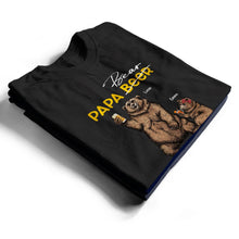 Load image into Gallery viewer, Papa Beer Papa Bear - Personalized T-Shirt for Dads T-shirt PopCulturePrints