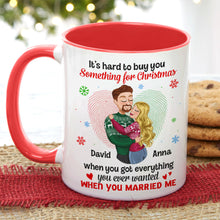 Load image into Gallery viewer, Personalized Romantic Christmas Mug for Couples - Unique Holiday Gift - Valentine's Day Gifts Coffee Mug PopCulturePrints