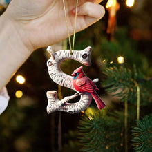 Load image into Gallery viewer, Personalized Cardinal Alphabet Christmas Ornaments Ornament PopCulturePrints