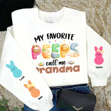 Load image into Gallery viewer, Custom Grandma 3D Shirt - My Favorite Peeps Call Me Grandma AOP Products PopCulturePrints