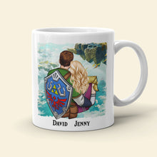 Load image into Gallery viewer, Personalized Couples Coffee Mug - Save the Last Heart - Romantic Gift Coffee Mug PopCulturePrints