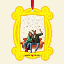 Load image into Gallery viewer, Personalized Couples Christmas Acrylic Ornament - Hubby & Wifey Ornament PopCulturePrints