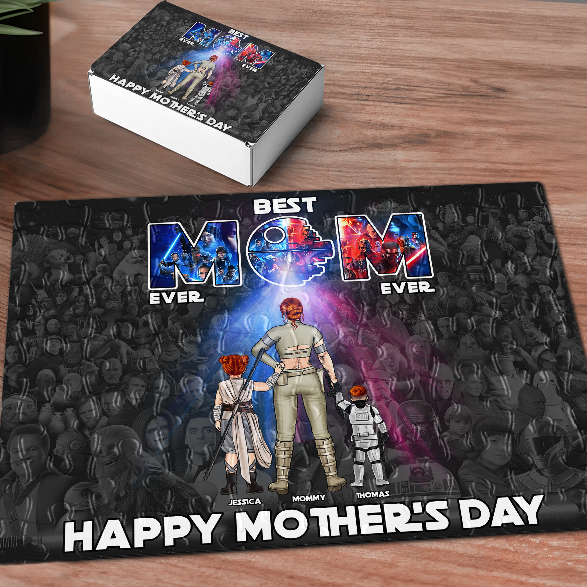 “Best Mom Ever” - Personalized Puzzle Gift for Mom or Grandma Jigsaw Puzzles PopCulturePrints