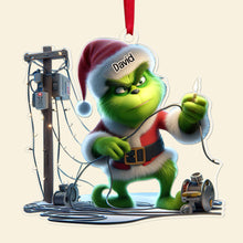 Load image into Gallery viewer, Personalized Lineman Christmas Ornament with Custom Name Ornament PopCulturePrints