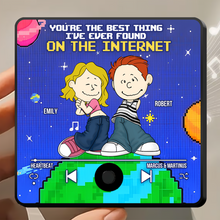 Load image into Gallery viewer, Personalized Couples Music Magnet - Best Thing on the Internet Fridge Magnet PopCulturePrints