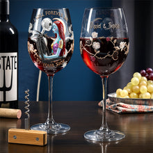 Load image into Gallery viewer, “Embrace Your Boldness with Our Naughty Skeleton Hands Leggings” - Personalized Custom Gift for Her Wine Glass PopCulturePrints