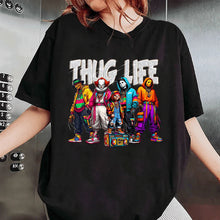 Load image into Gallery viewer, Thug Life Horror Icons T-Shirt - Pop Culture Mashup Design Shirts PopCulturePrints
